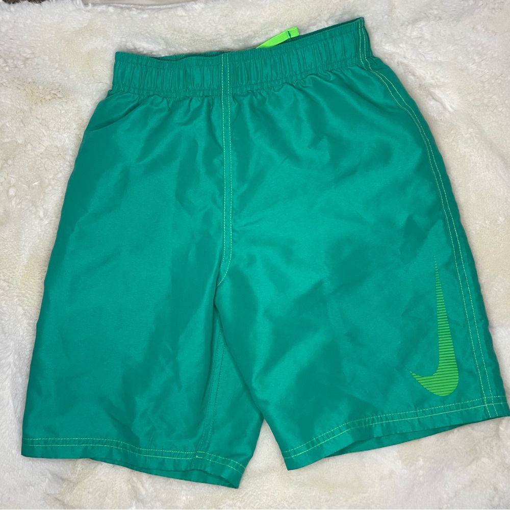 Nike Swim Trunks, Green -Boys Size Medium